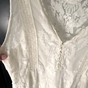 Free People White Lace Dress